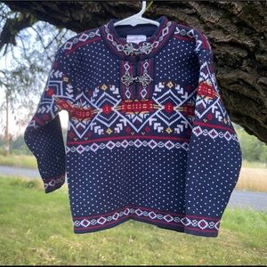 Hanna Anderson Fair Isle Sweater Size 4